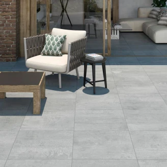 Utendørsflis <strong>BeConcrete</strong>  Grå Matt 60x60 cm Tykkelse 20 mm